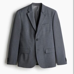 Lauren Ralph Lauren Sz 16R Boys Suit Jacket Slim Fit Gray Natural Stretch Blazer